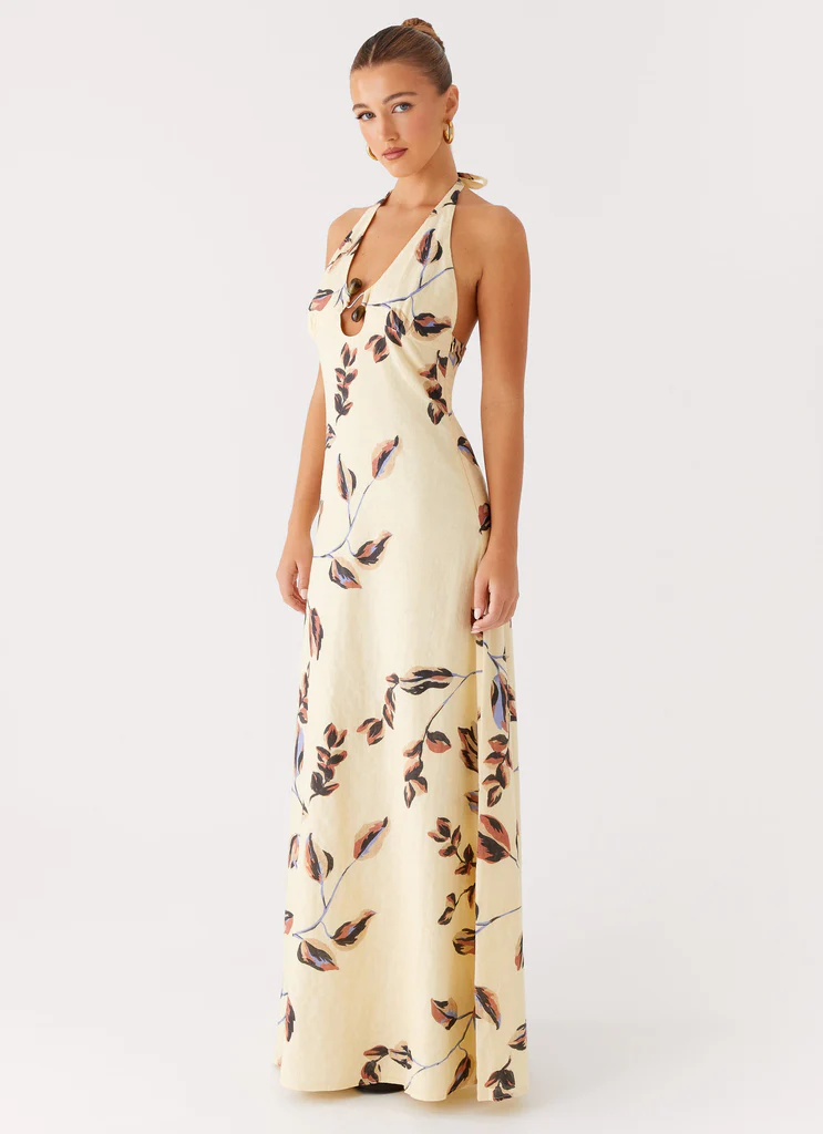 Abito Maxi Elvina con Spalline - Buttercream Bliss