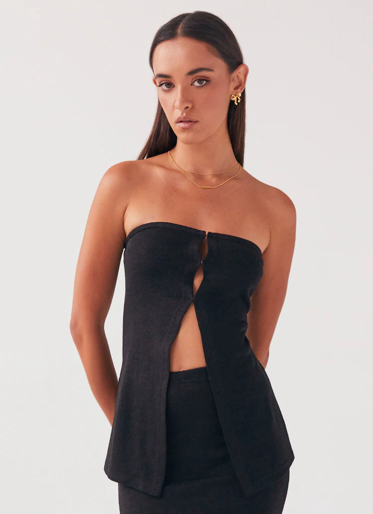 Top A Maglia Delicate Lady - Nero