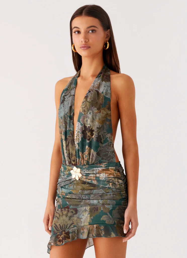 Samar Mini Vestito - Fioritura Vintage