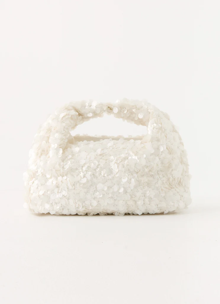 Borsa in Paillettes Cloud Nine - Avorio