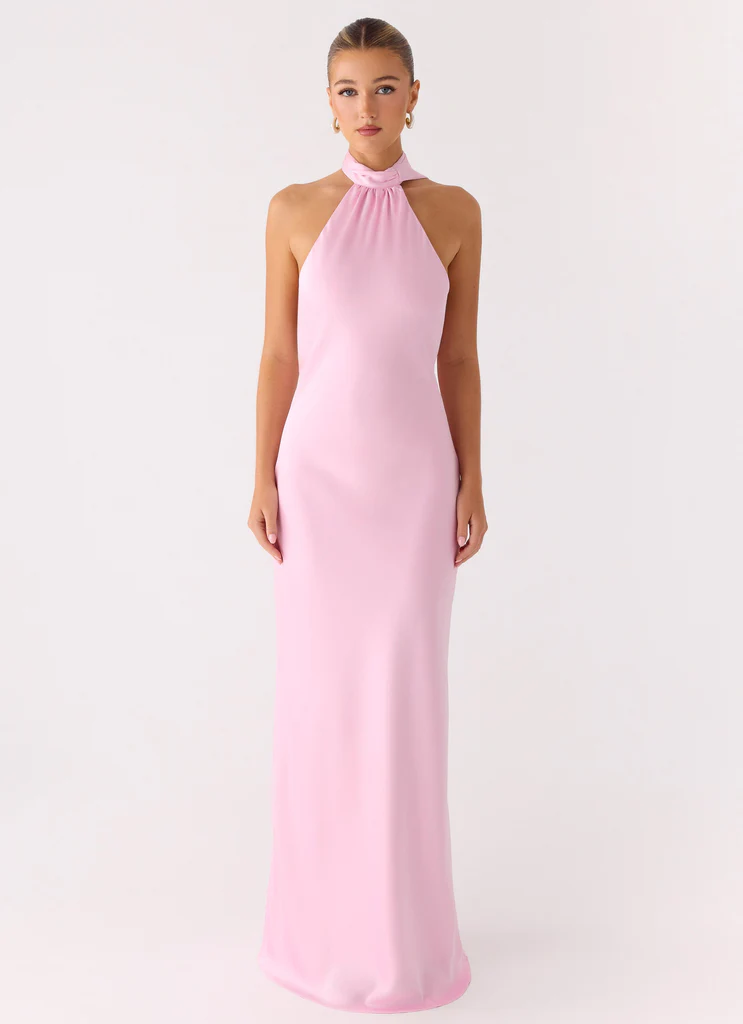 Keena Scarf Maxi Dress - Rosa