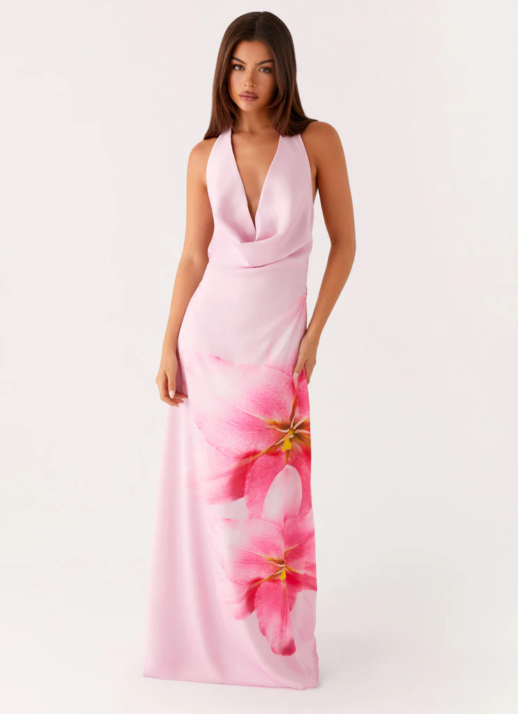 Abito Maxi Cowl Bryony - Rosa