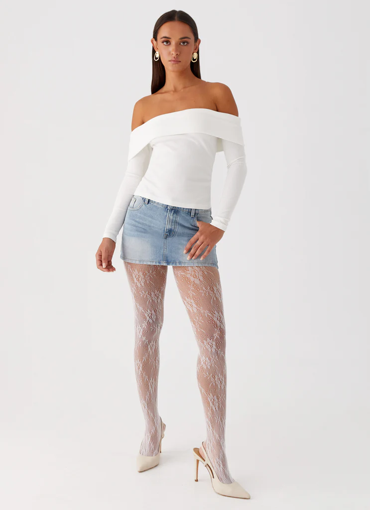 Calze in Pizzo Honor - Bianco