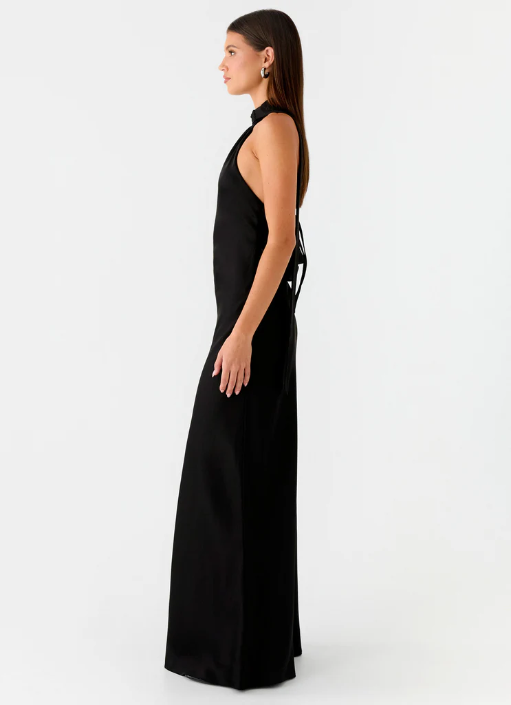 Keena Scarf Maxi Dress – Nero Keena Scarf Maxi Dress - Nero