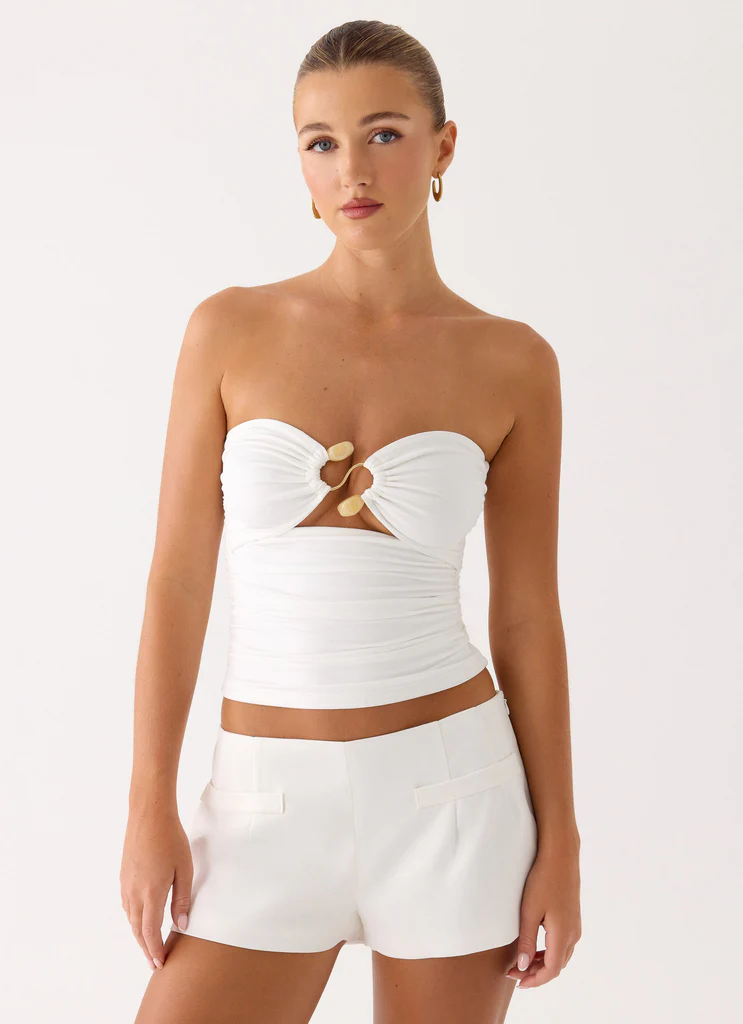 Top Senza Spalline Doja - Bianco