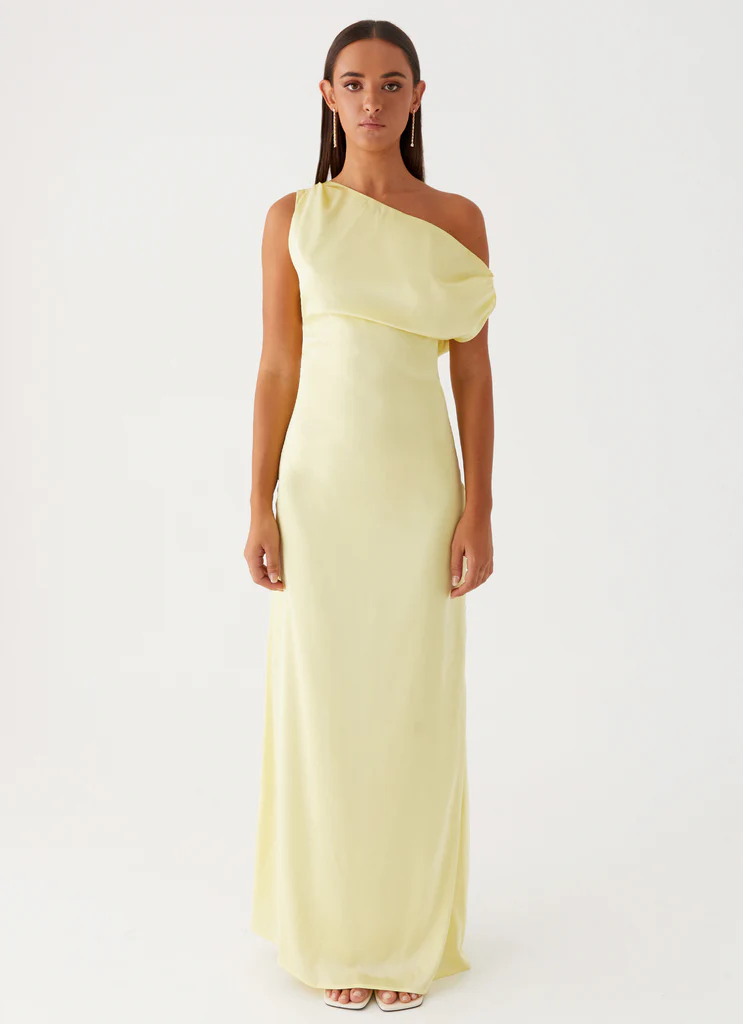 Vestito Lungo in Seta Heart Of Glass - Giallo