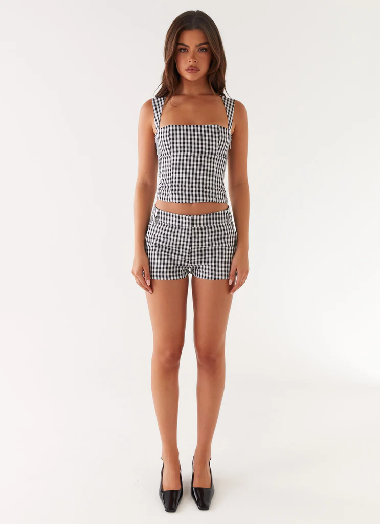 Top Clayton – Nero a Quadretti Top Clayton - Nero a Quadretti