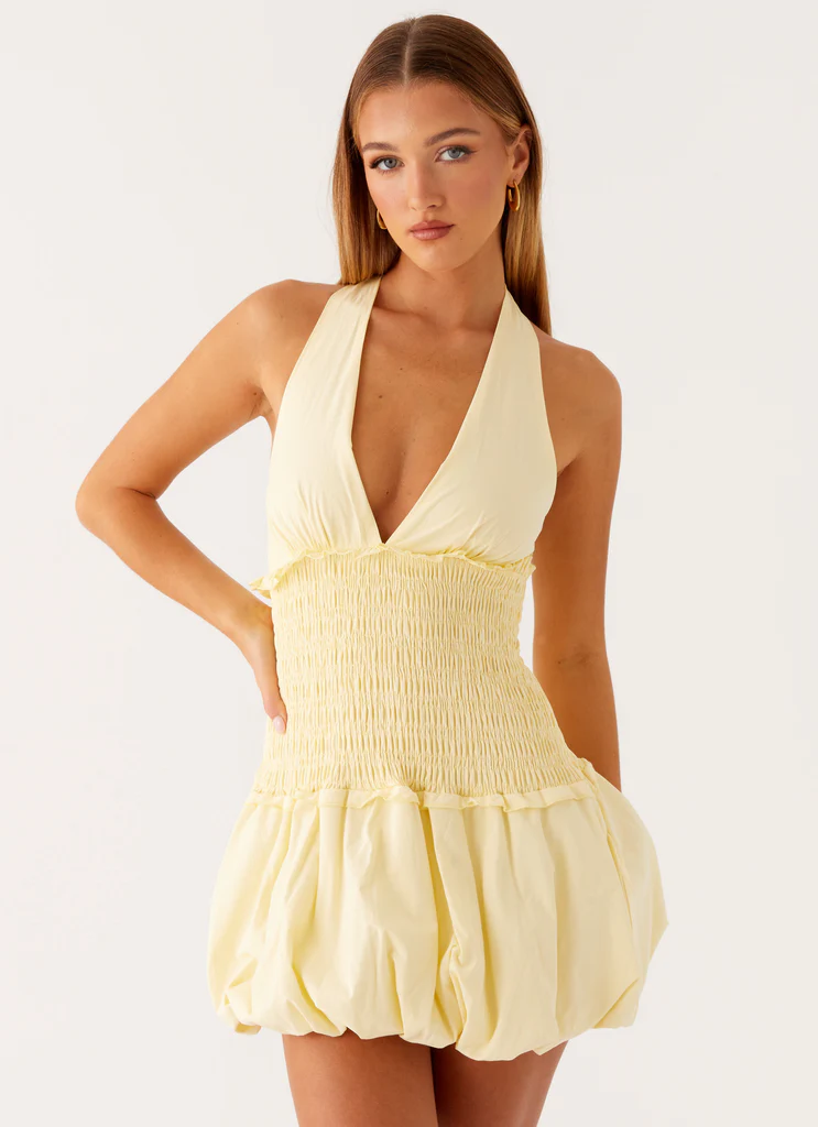 Dimi Bubble Mini Dress - Giallo