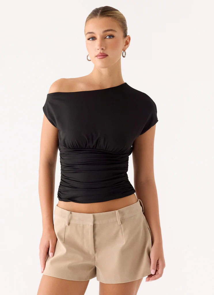 Shorts in Suede Jeremy Faux - Avorio