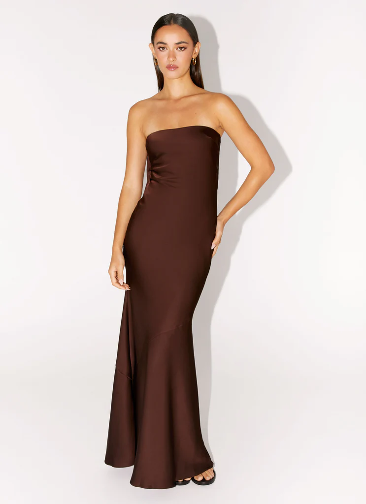 Abito Maxi Endless Nights - Cioccolato