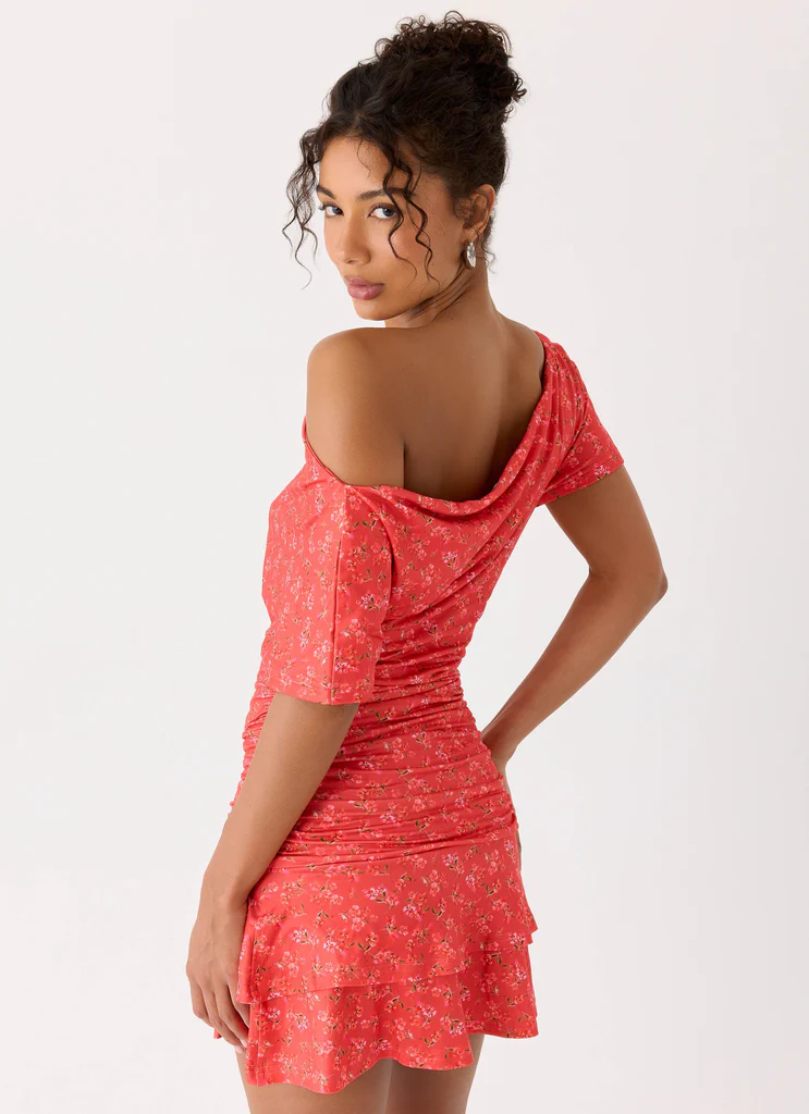 Antonie Mini Vestito - Rosso Magenta Rosa