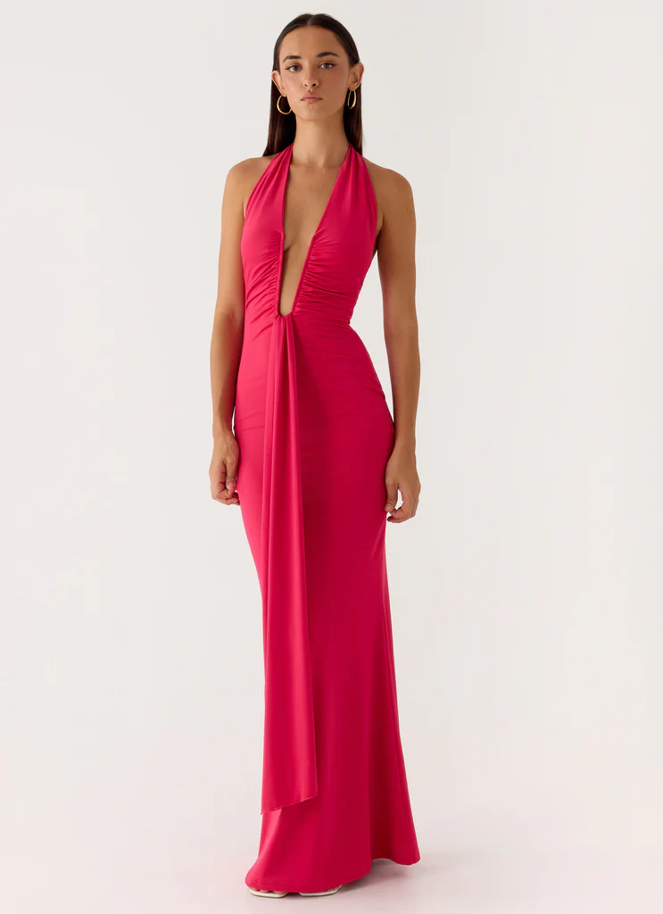Abito Maxi Emiliana - Rosso Magenta