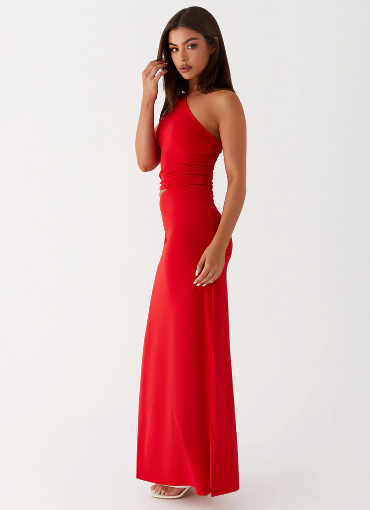 Vestito Maxi Love Me Tie - Rosso