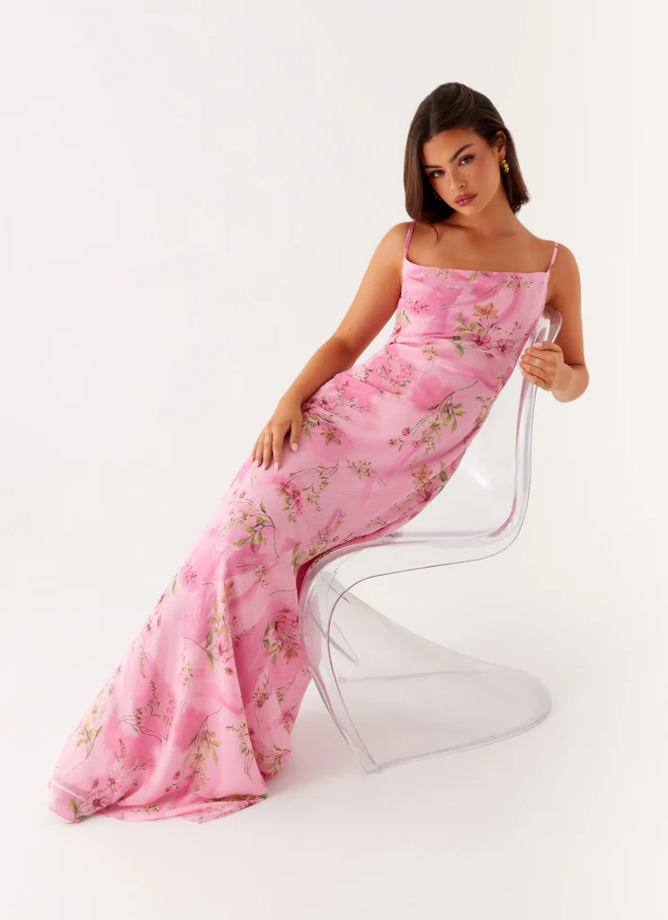 Abito Maxi Orlando - Stampato Floreale Rosa