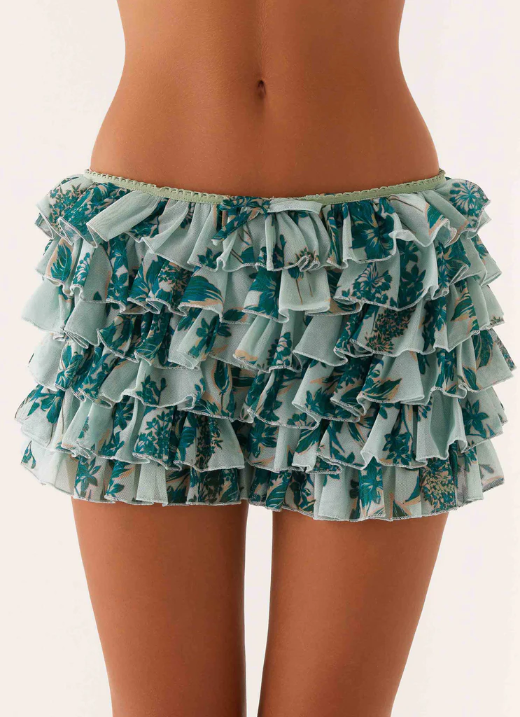 Entertain Me Bloomer Shorts - Fiori Cloud Nine