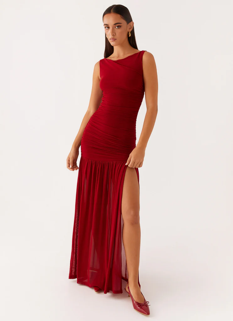 Abito Maxi Manon - Rosso
