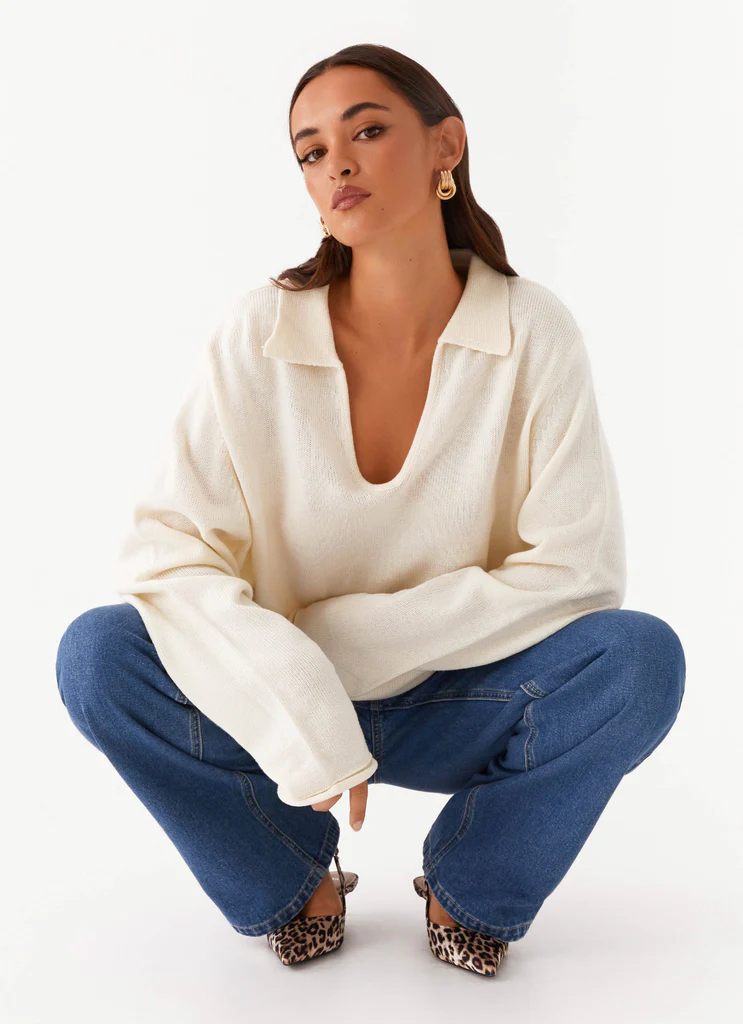 Maglione Deena in Lana - Bianco