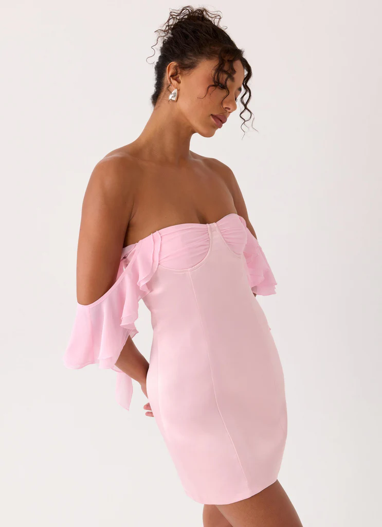Vestito Mini Senza Spalline Bex - Rosa
