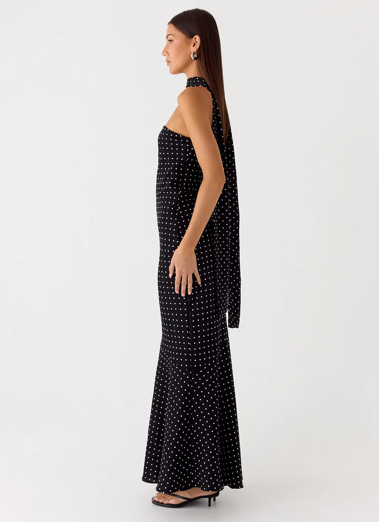 Abito Maxi Under The Pagoda - Puntini neri
