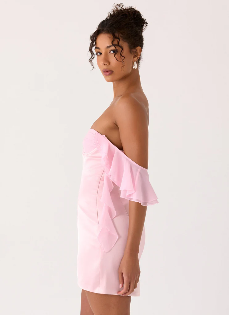 Vestito Mini Senza Spalline Bex - Rosa