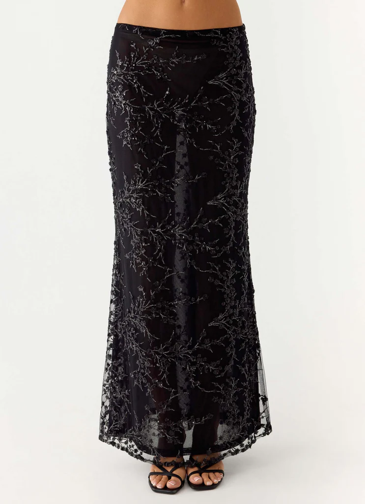 Moodlight Maxi Skirt - Nero