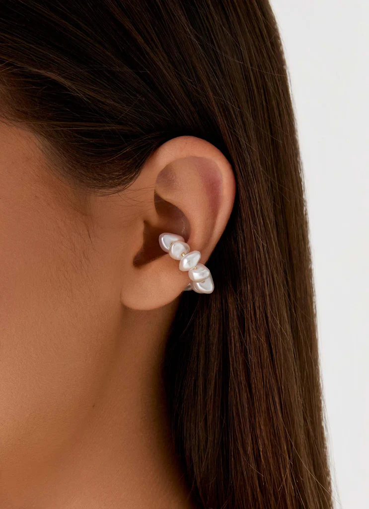 Orecchino a Cuff con Perla - Perla