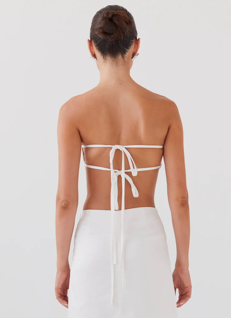 Top Bandeau Rosa Crescent Light - Avorio
