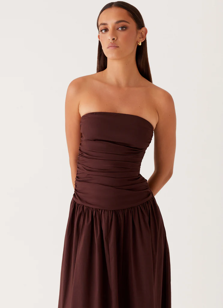 Abito Maxi Carmel - Marrone