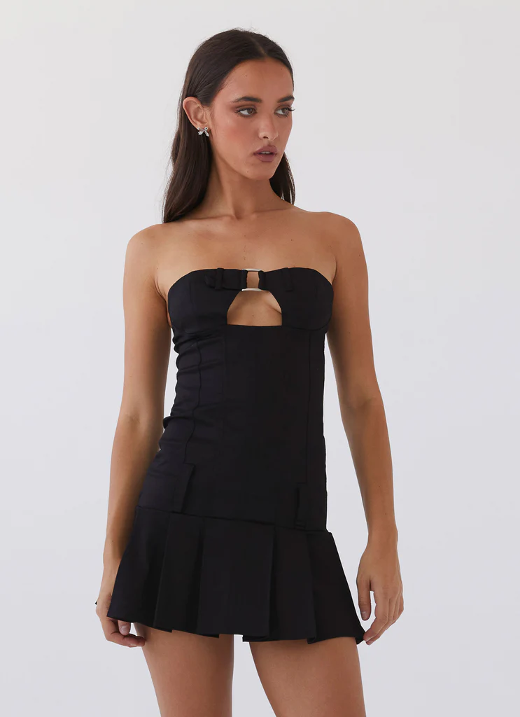 Mini Vestito Case Closed - Nero