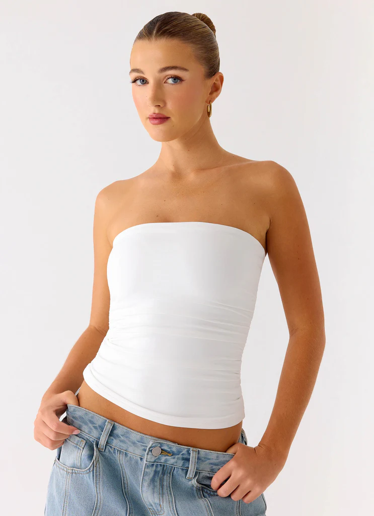 Top Senza Spalline Adrienna - Bianco