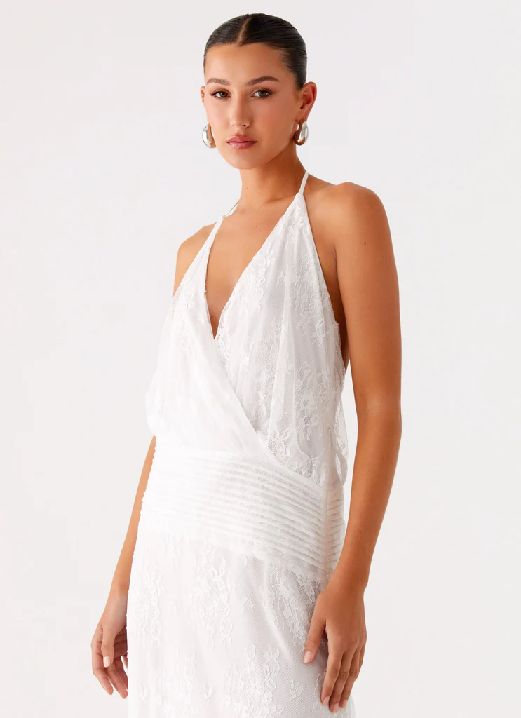 Reinhart Halter Maxi Dress - Bianco