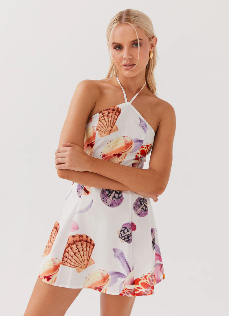 Vestito Mini in Lino Hamptons Haven - Bouquet di Spiaggia
