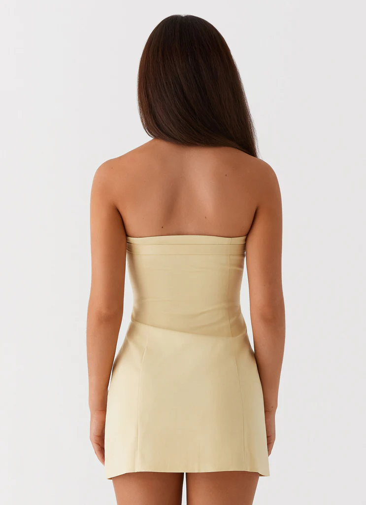 Saskia Mini Vestito - Giallo