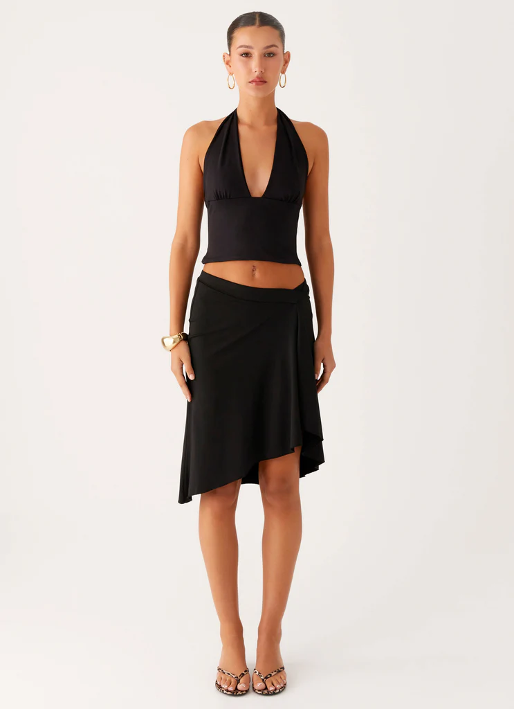 Top a spallino Fade Out Hardwear - Nero
