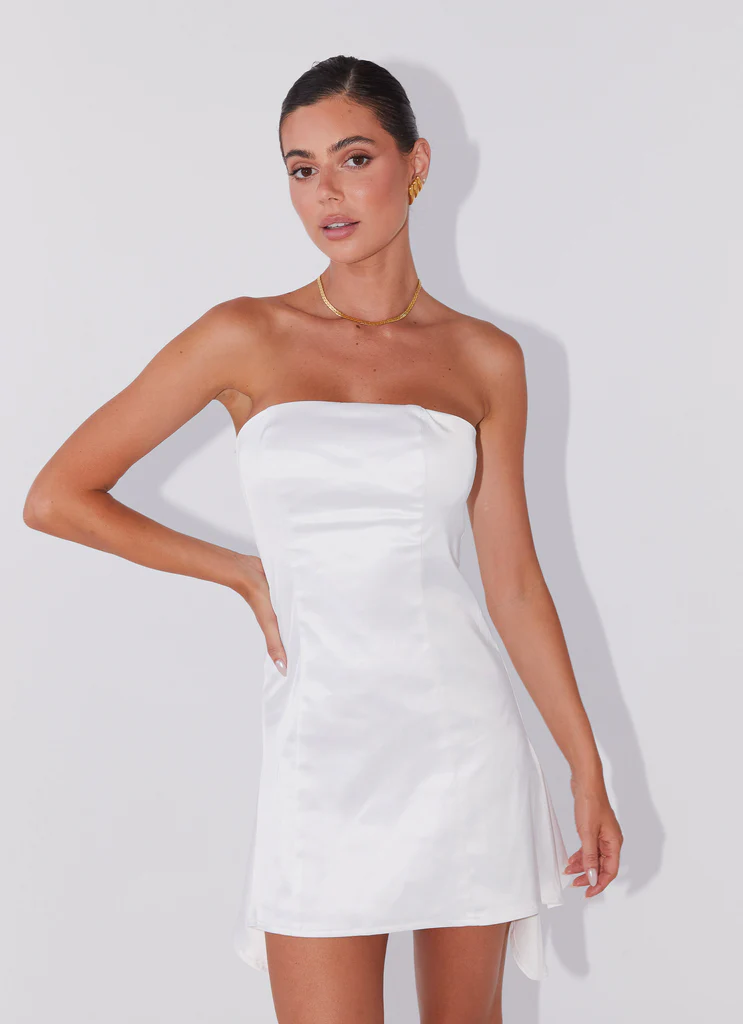 Vestito Mini Tubo Last Fling - Bianco