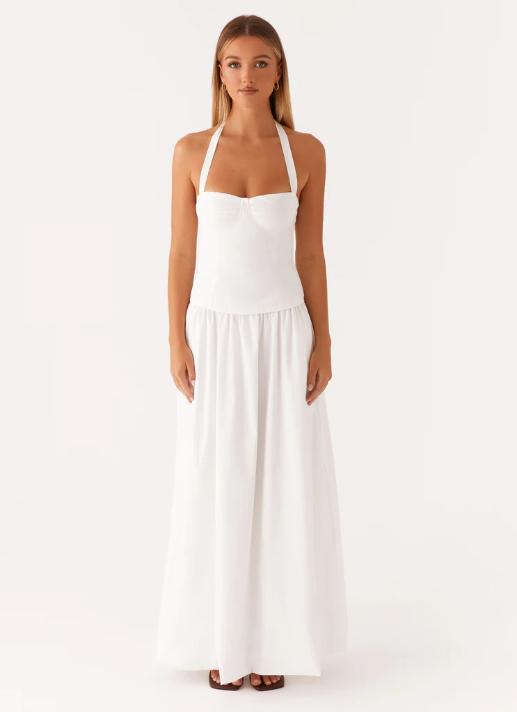 Gonna Maxi Cheryl - Bianco