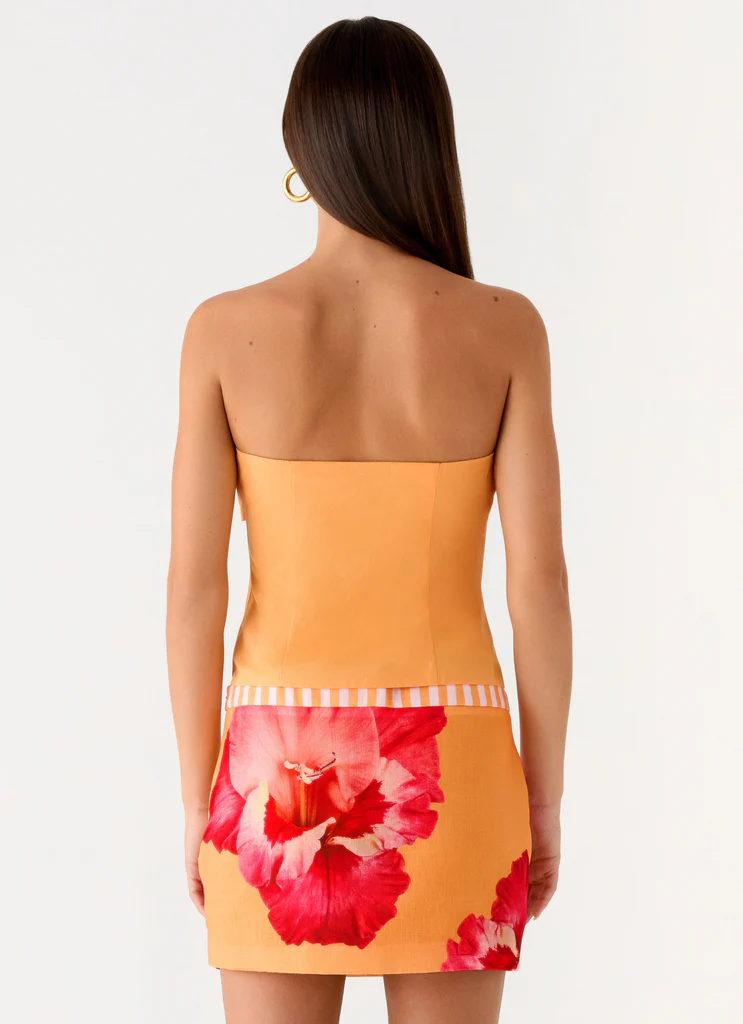 Saya Tie Top - Arancione