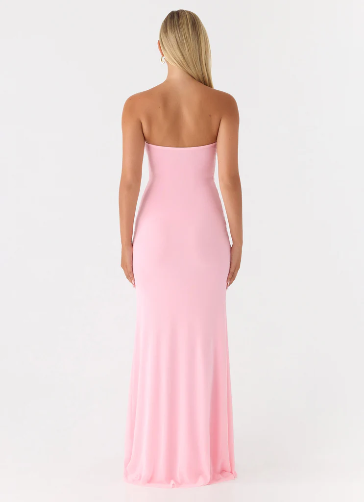 Abito Maxi Senza Spalline Iroha - Rosa