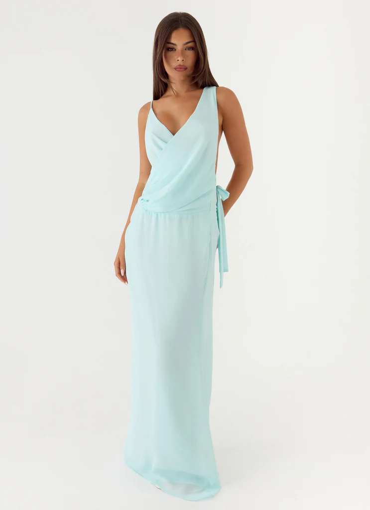 Abito Maxi Analia - Azzurro