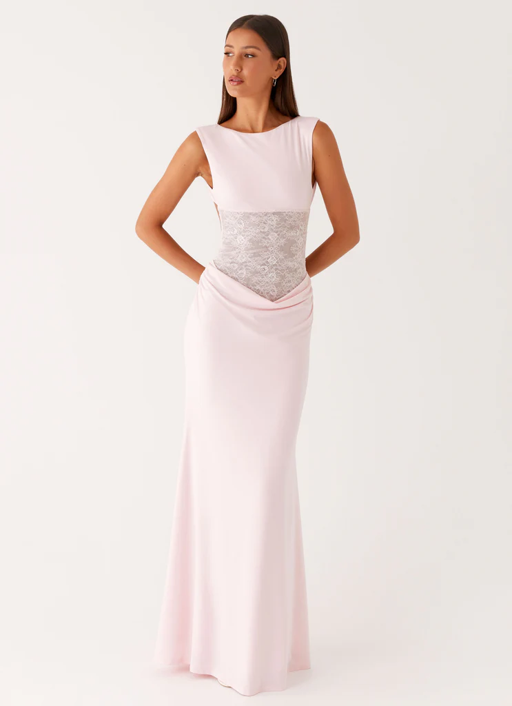 Love Tease Maxi Dress - Baby Pink