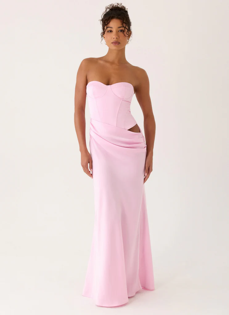 Abito Maxi Corset Emory - Rosa