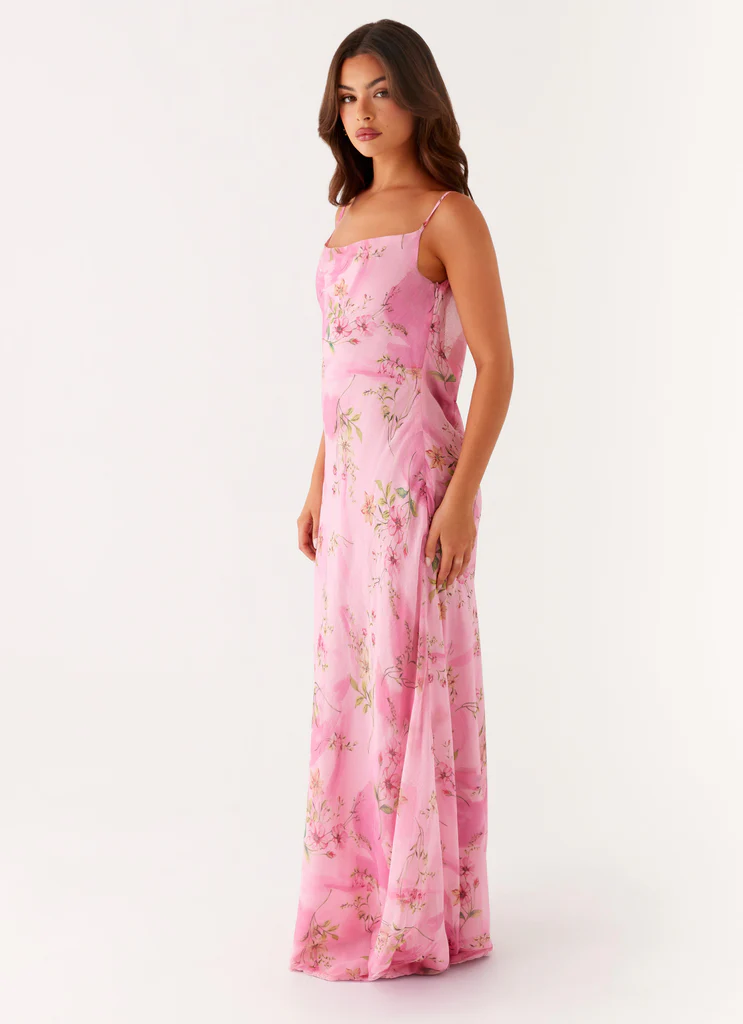 Abito Maxi Orlando - Stampato Floreale Rosa