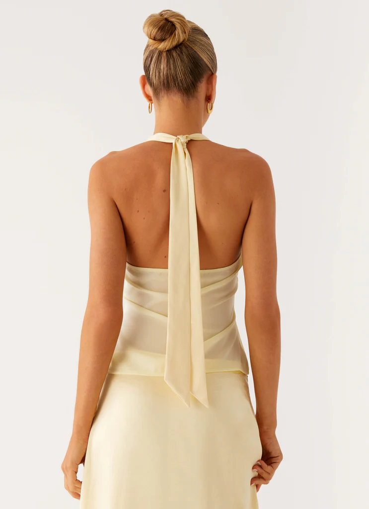 Top Halter Pollie - Giallo