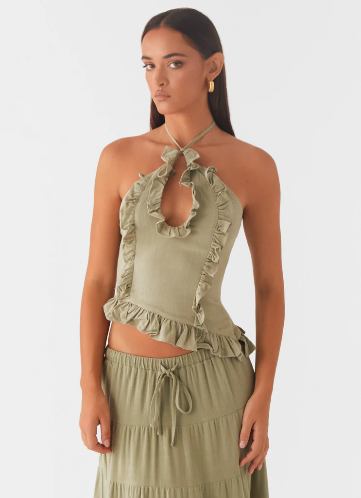 Top in Lino Mariella - Salvia