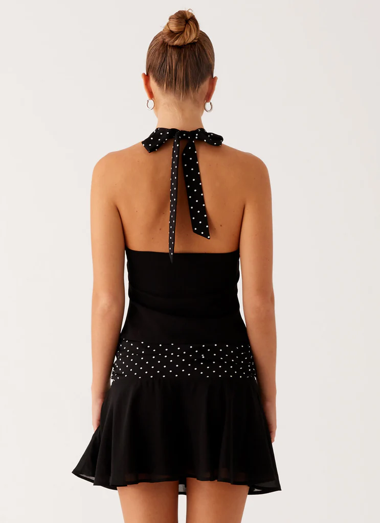 Top a Spalline Devoto - Puntini Neri