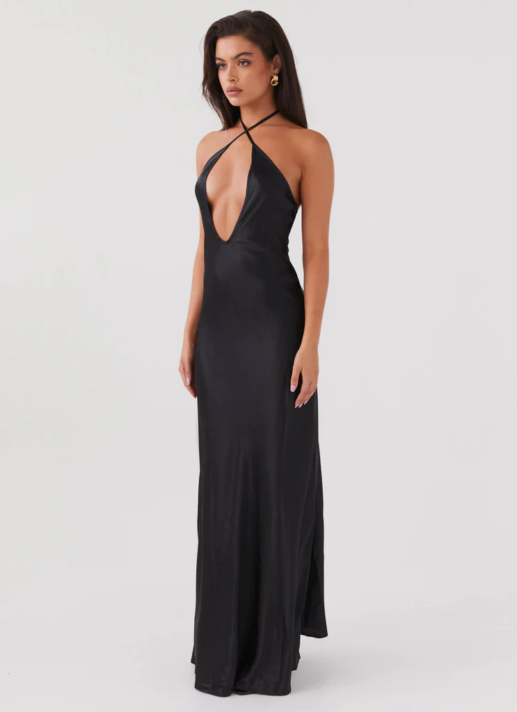 Abito Maxi Noir Symphony - Nero
