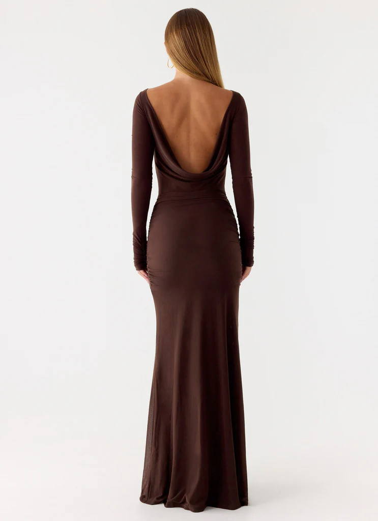 Dray Maxi Dress - Cioccolato