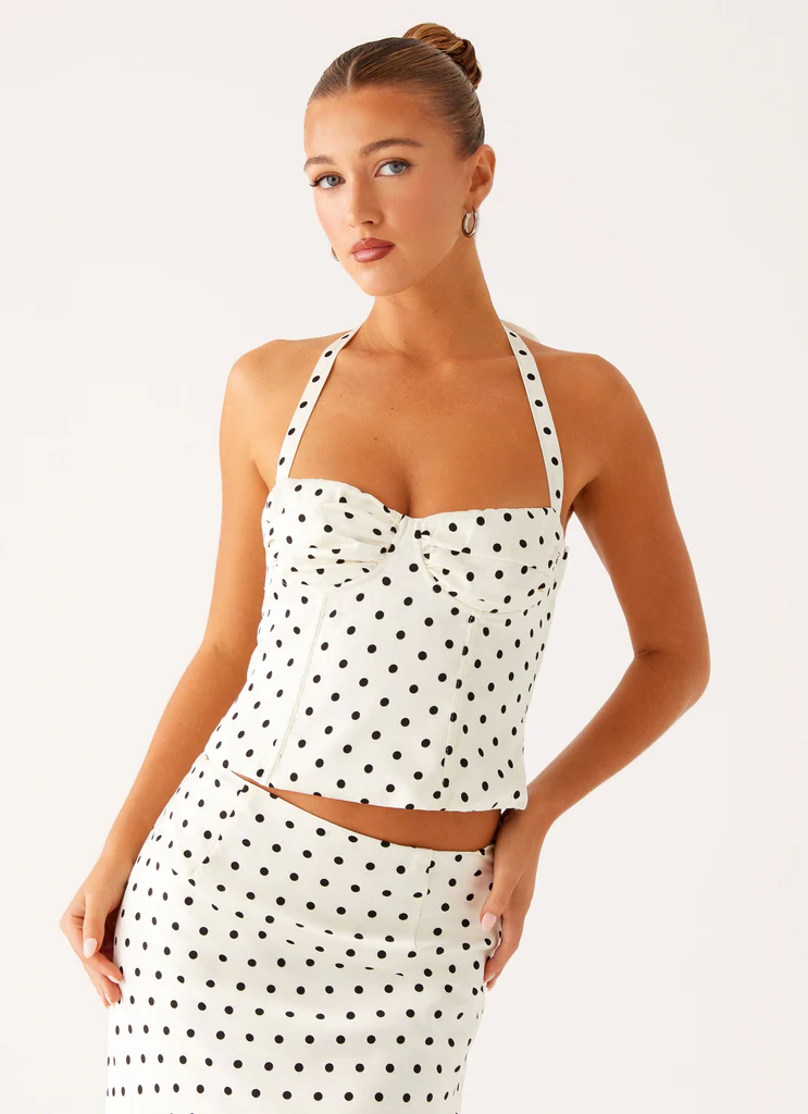 Top Breanne - Puntini Bianchi
