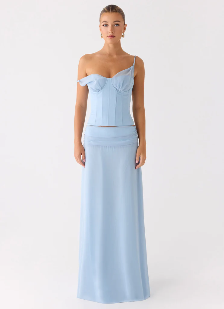 Skirt Maxi Natalya - Azzurro Pallido