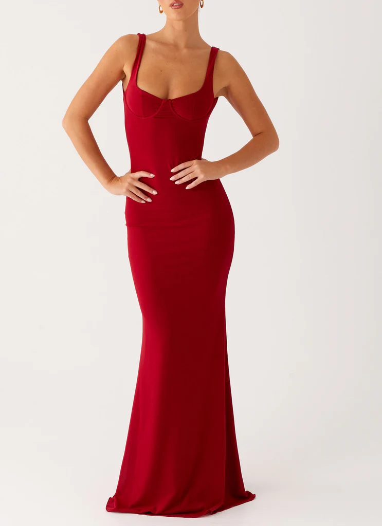Safiya Maxi Dress - Marrone